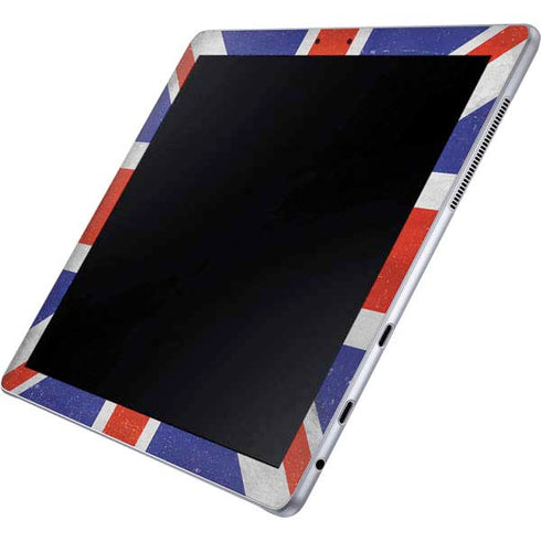 United Kingdom Flag Distressed Galaxy Book 12in Skin